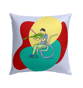 Violinist Outdoor Pillow - Beyond T-shirts